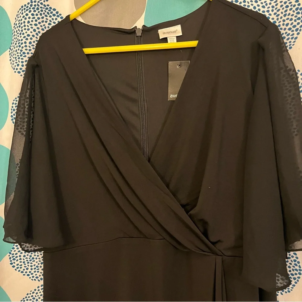 NWT Avenue Women’s Plus Size Black Dress 26/28 4X - Picture 6 of 9